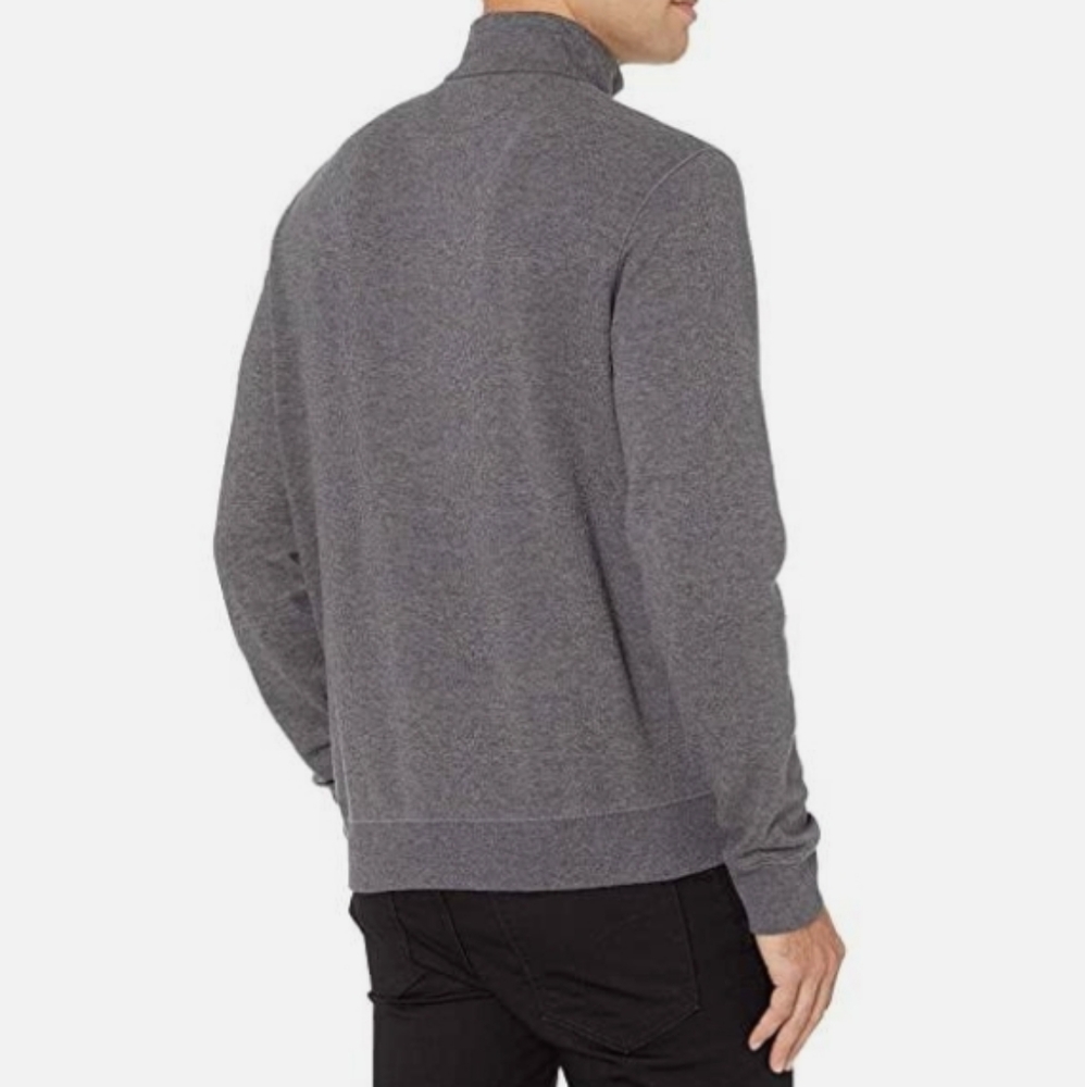 Polo Ralph Lauren ¼ Zip Soft Cotton Blend Pullover Top in Heathered Gray XL-XXL - Picture 2 of 15